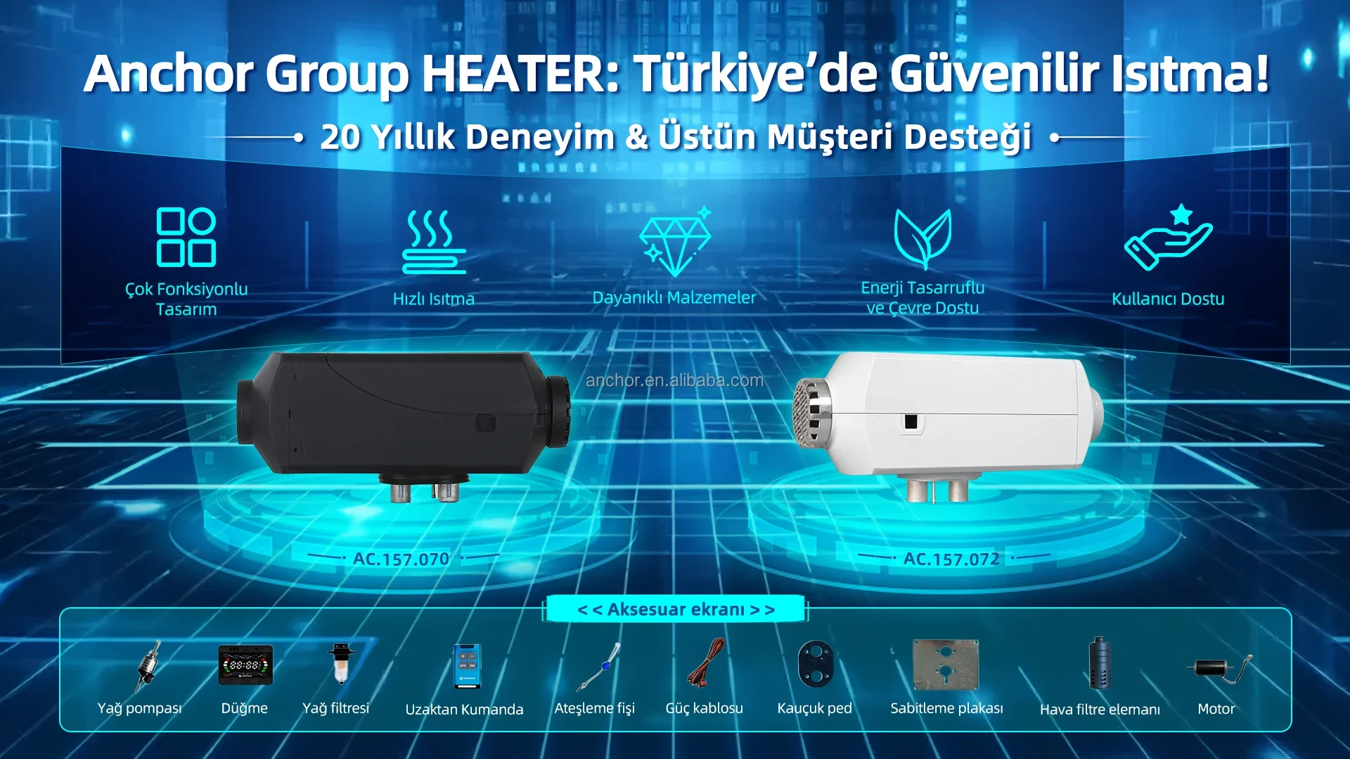 Diesel Engine Heater, AC.157.072, 5KW, Portable, 24V - detail 20