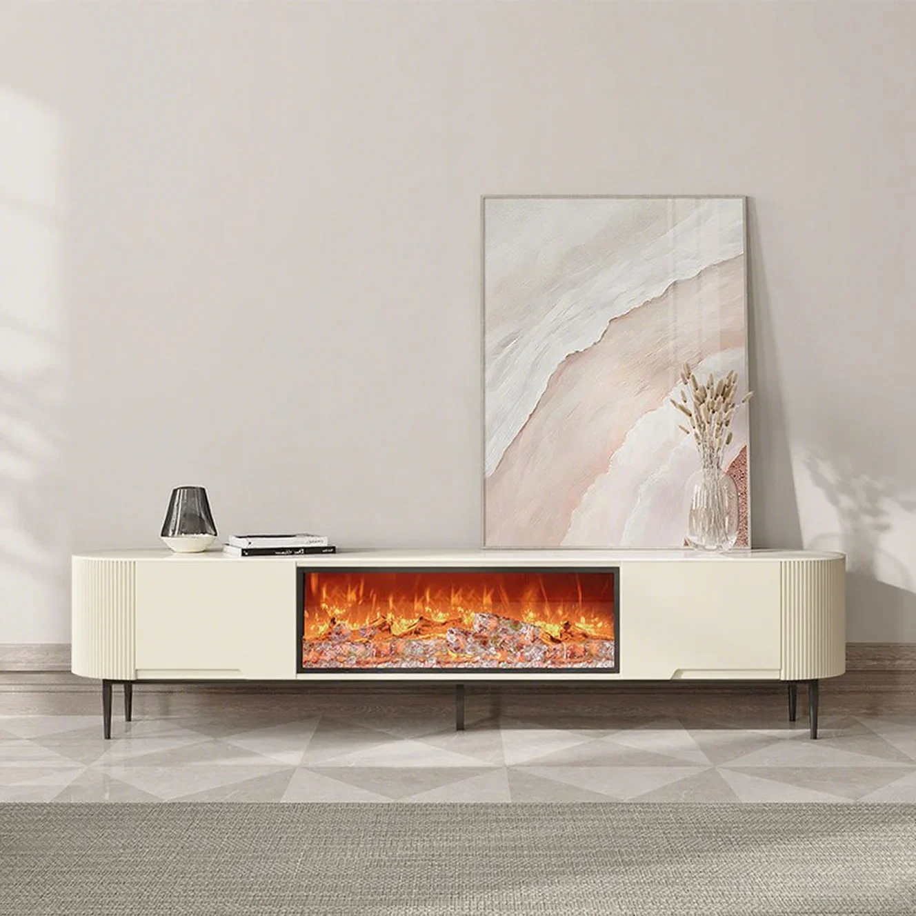 Electric Fireplace, Wood - detail 6