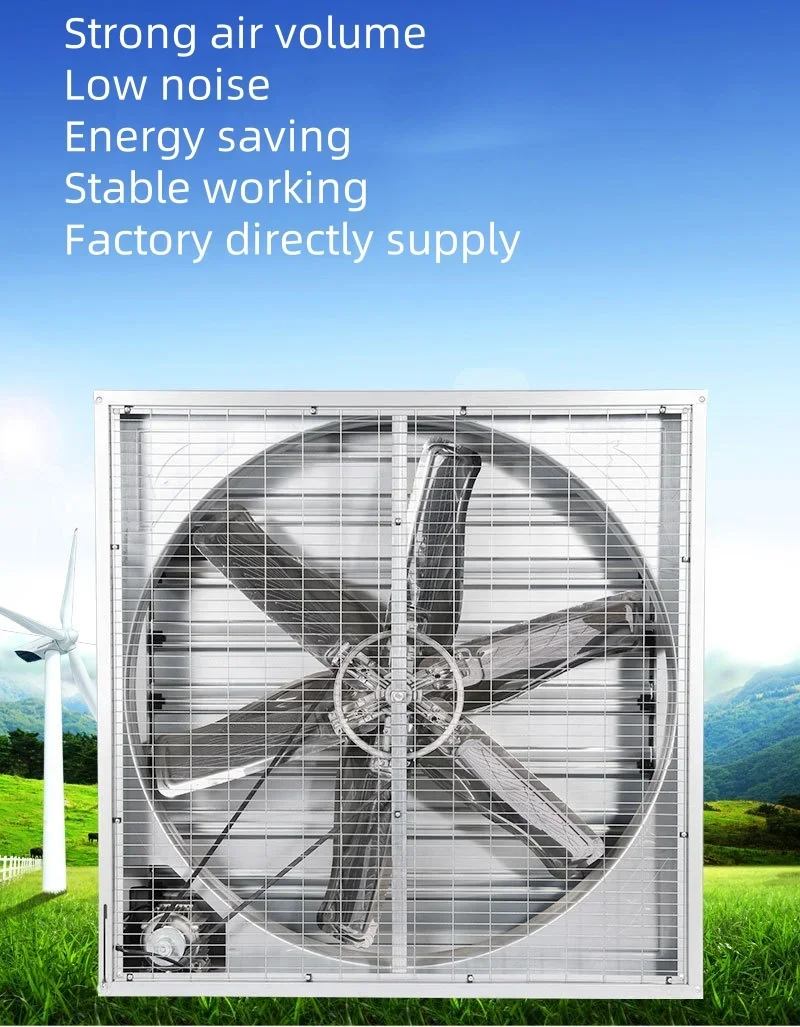 Hammer Ventilation Fan, Stainless, Steel, 1380x1380, Axial - detail 2