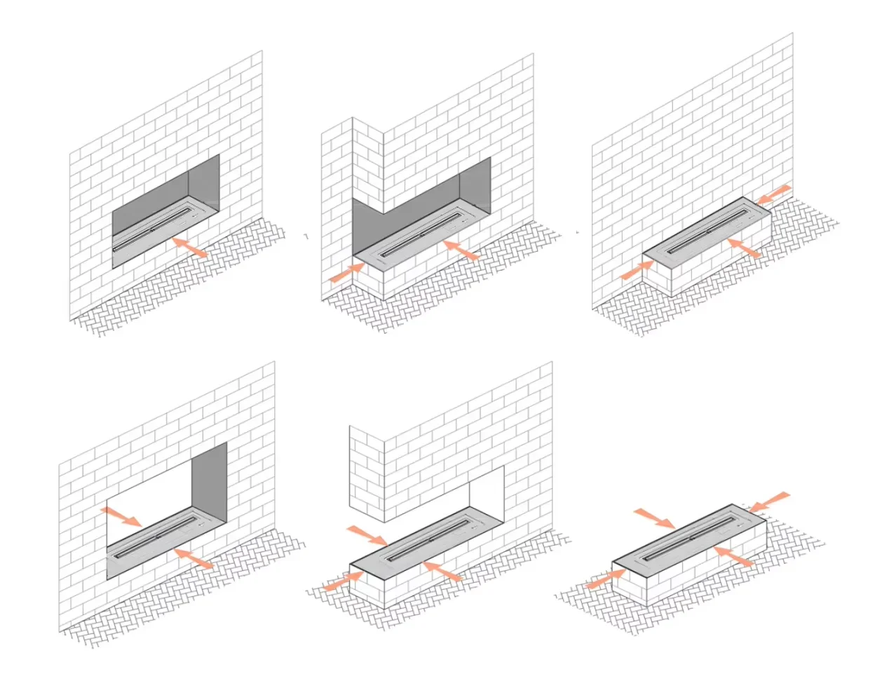 Electric Fireplace, 3D, Steel, Electric Fireplaces - detail 12