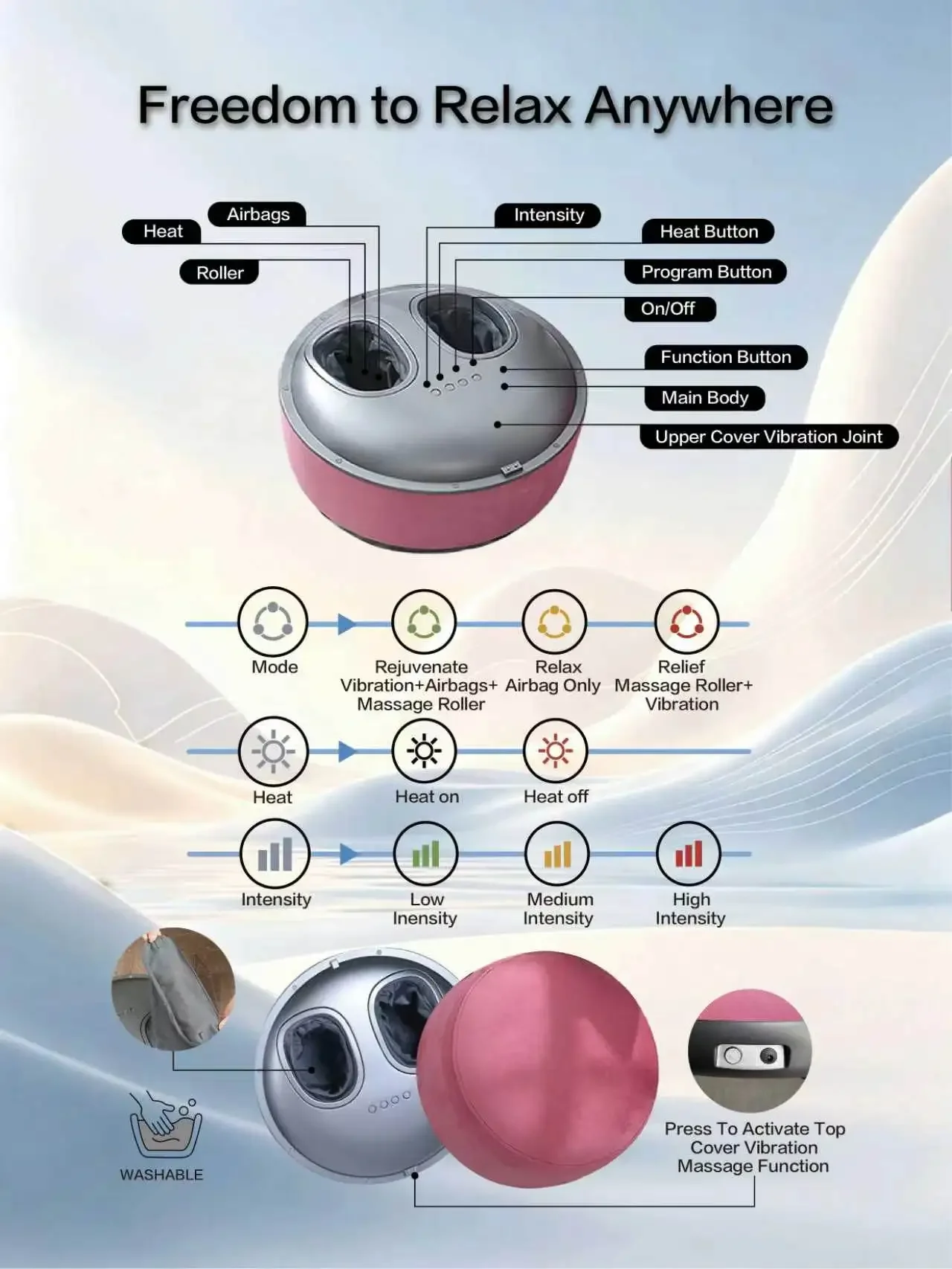 Foot Hand Warmers, Foot Massager, Q5 - detail 8