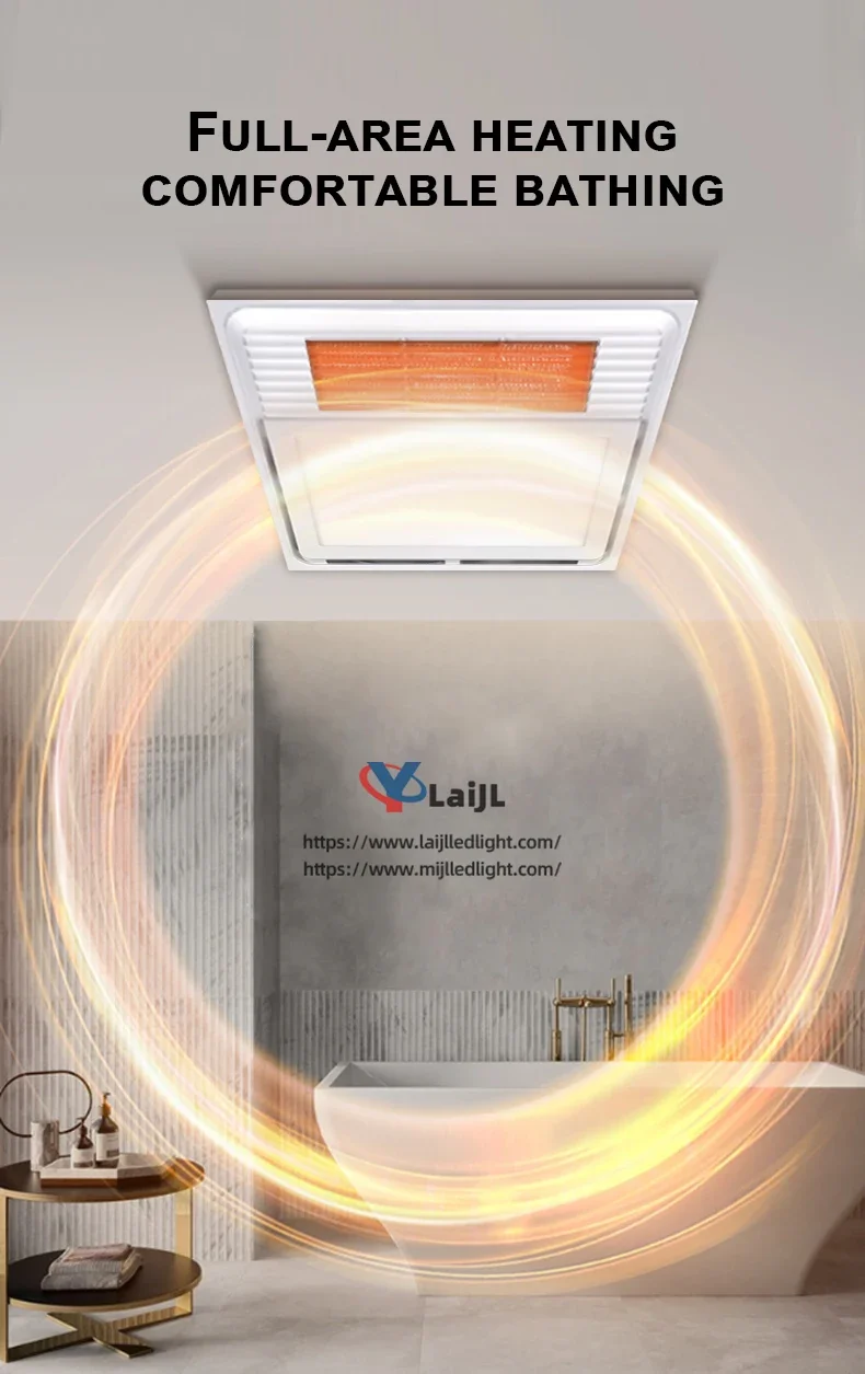 Bathroom Exhaust Fan, 4-in-1, PTC, 12W, LED - detail 2