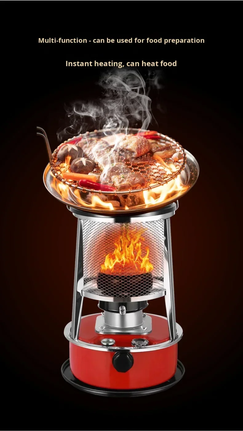 Steel Kerosene Heater, Stainless, H085-5KG, Portable - detail 16