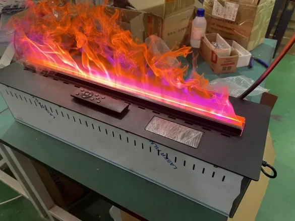Electric Fireplace, 3D, 1000W, Metal - detail 28