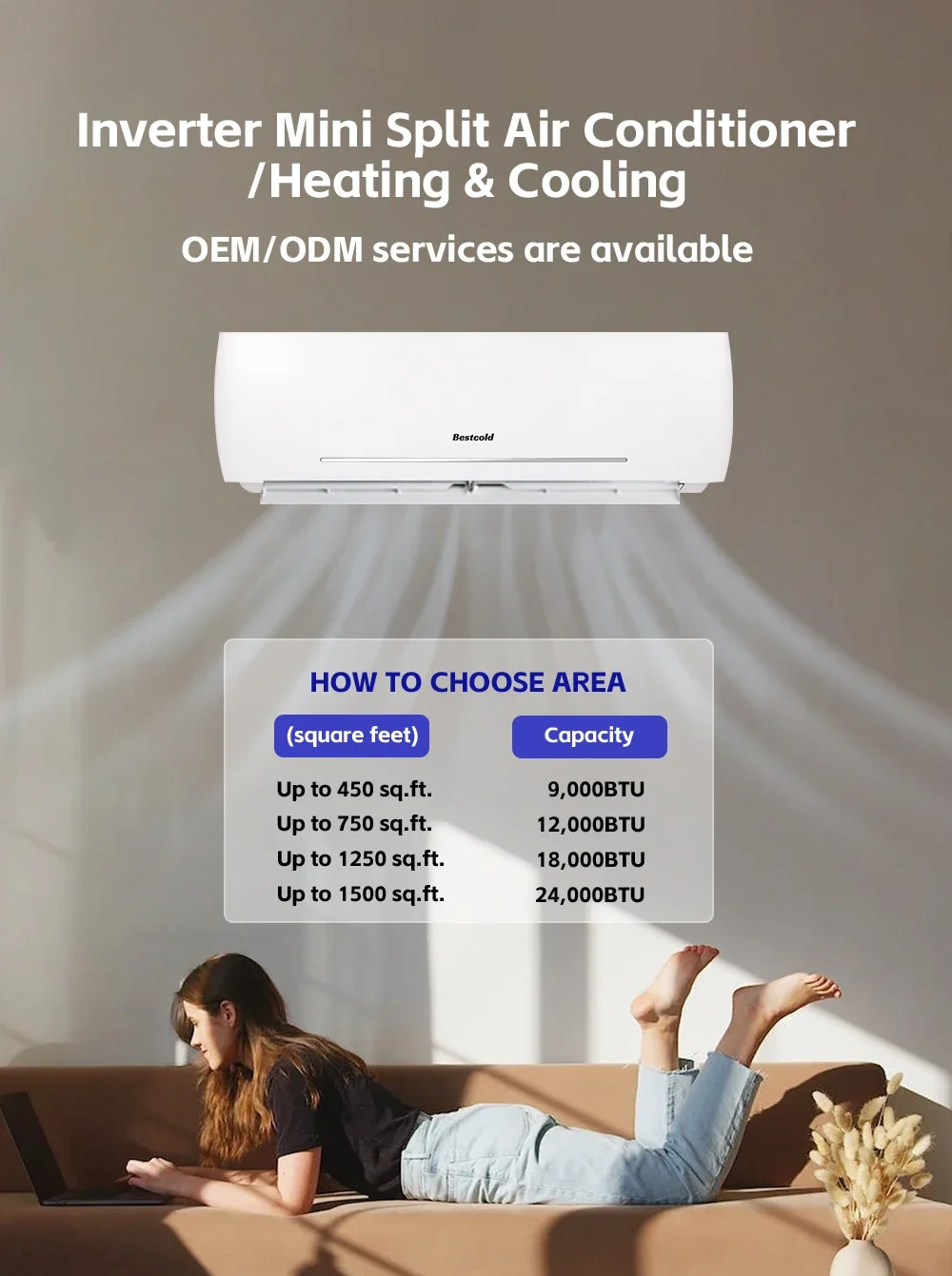 Smart Air Conditioner, 9000BTU 0.75TON, DC - detail 2