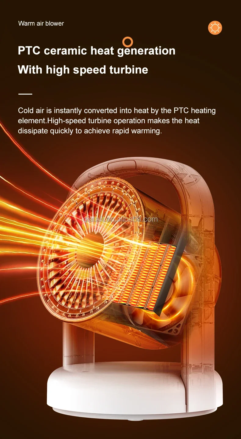 Winter Warmer, PTC, Portable, 1500W, ABS - detail 8