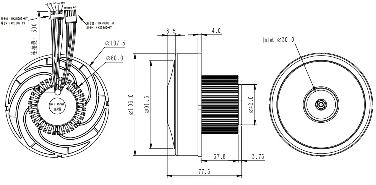 Fan, 24V, 58CFM, Brushless, Aluminum - detail 8