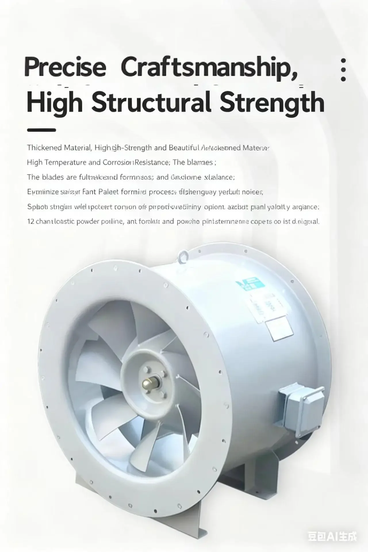 Fire-proof Smoke Exhaust Fan, HTF-II, Axial - detail 4