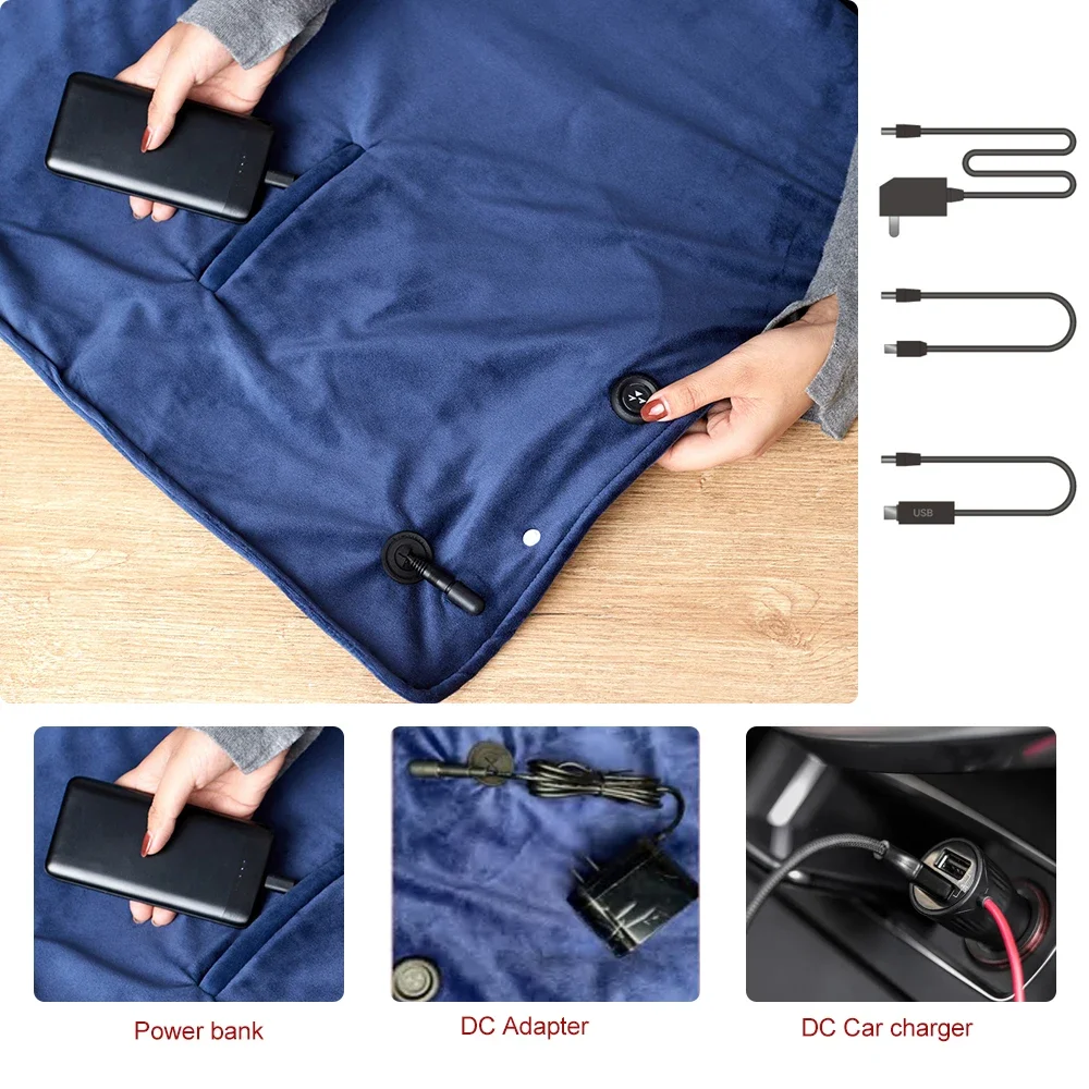 Wearable Heated Throw Blanket, 5v, USB - detail 12