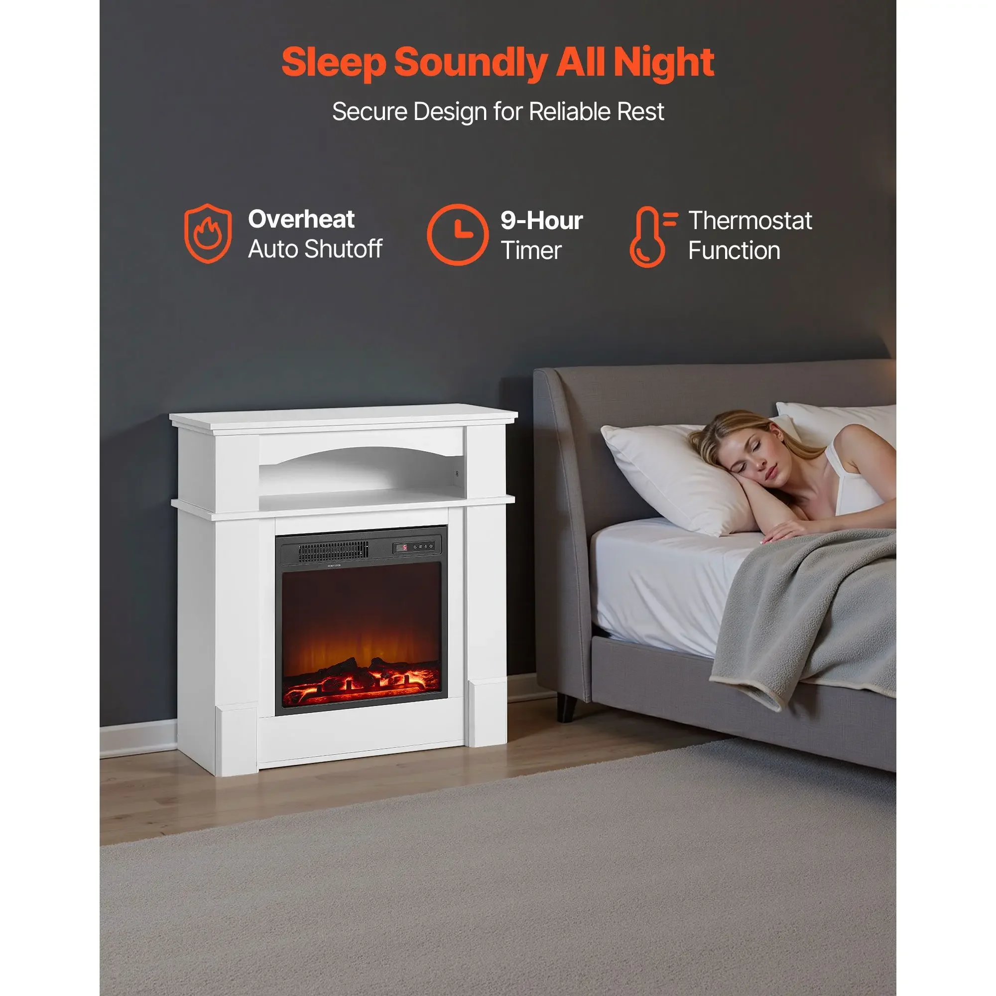 Electric Fireplace, 1500W, 5120BTU - detail 8