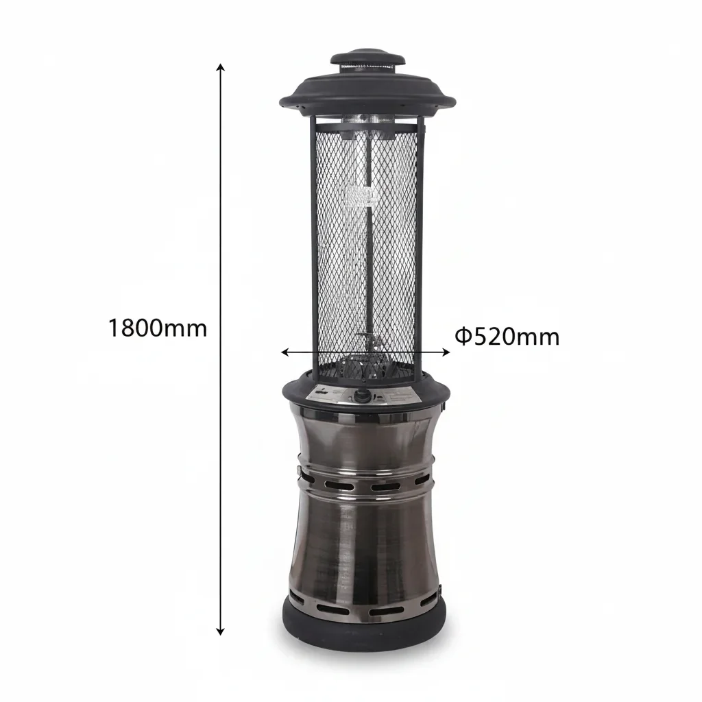 Patio Heater, Stainless, Steel, Portable - detail 14