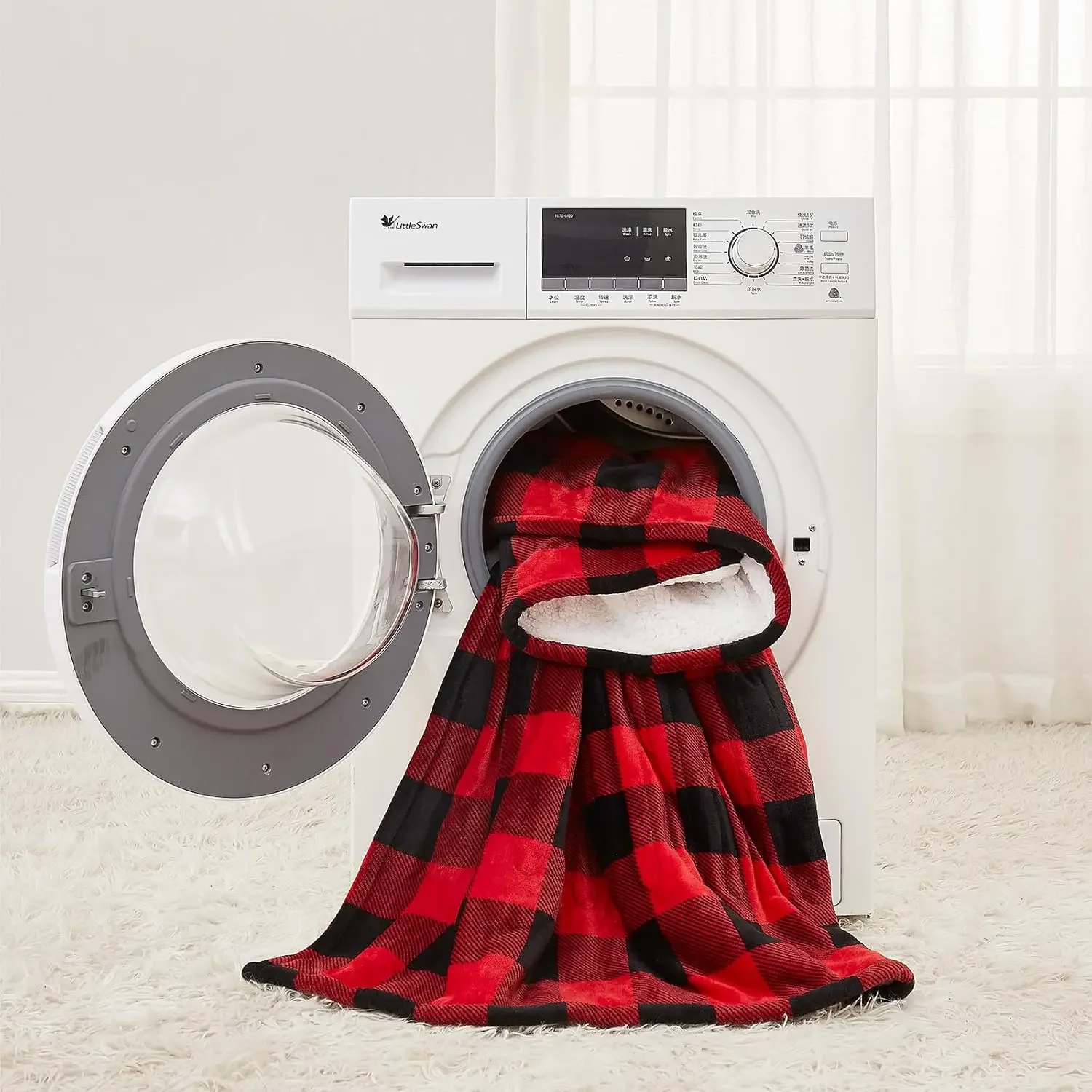 Heated Throw Fleece Blanket, 180x160, 100%, Portable - detail 14