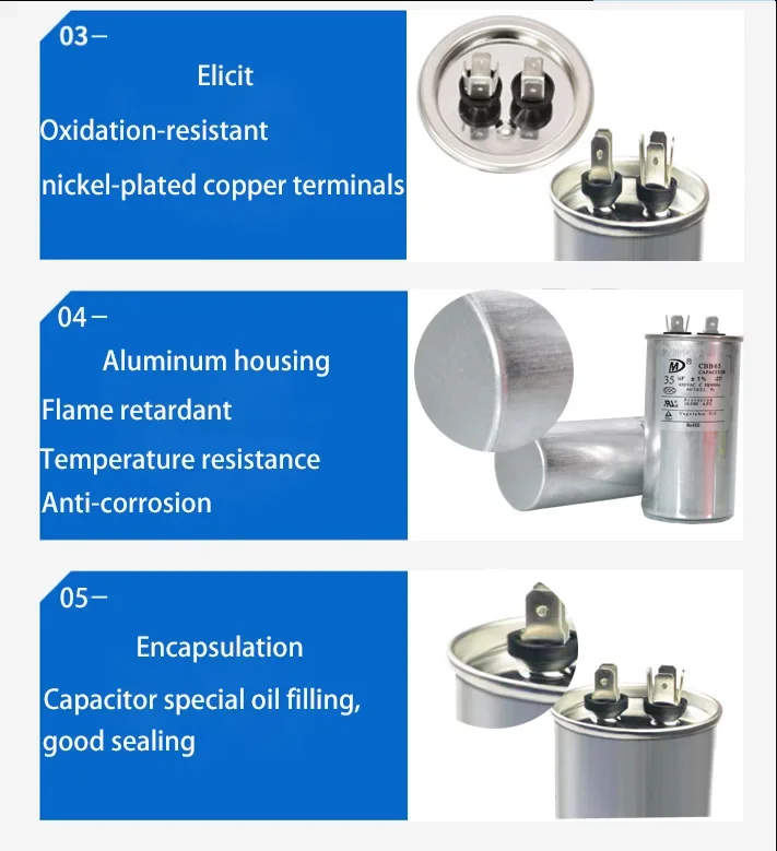 Listed Cbb65 Motor, 40uF, 450VAC - detail 14