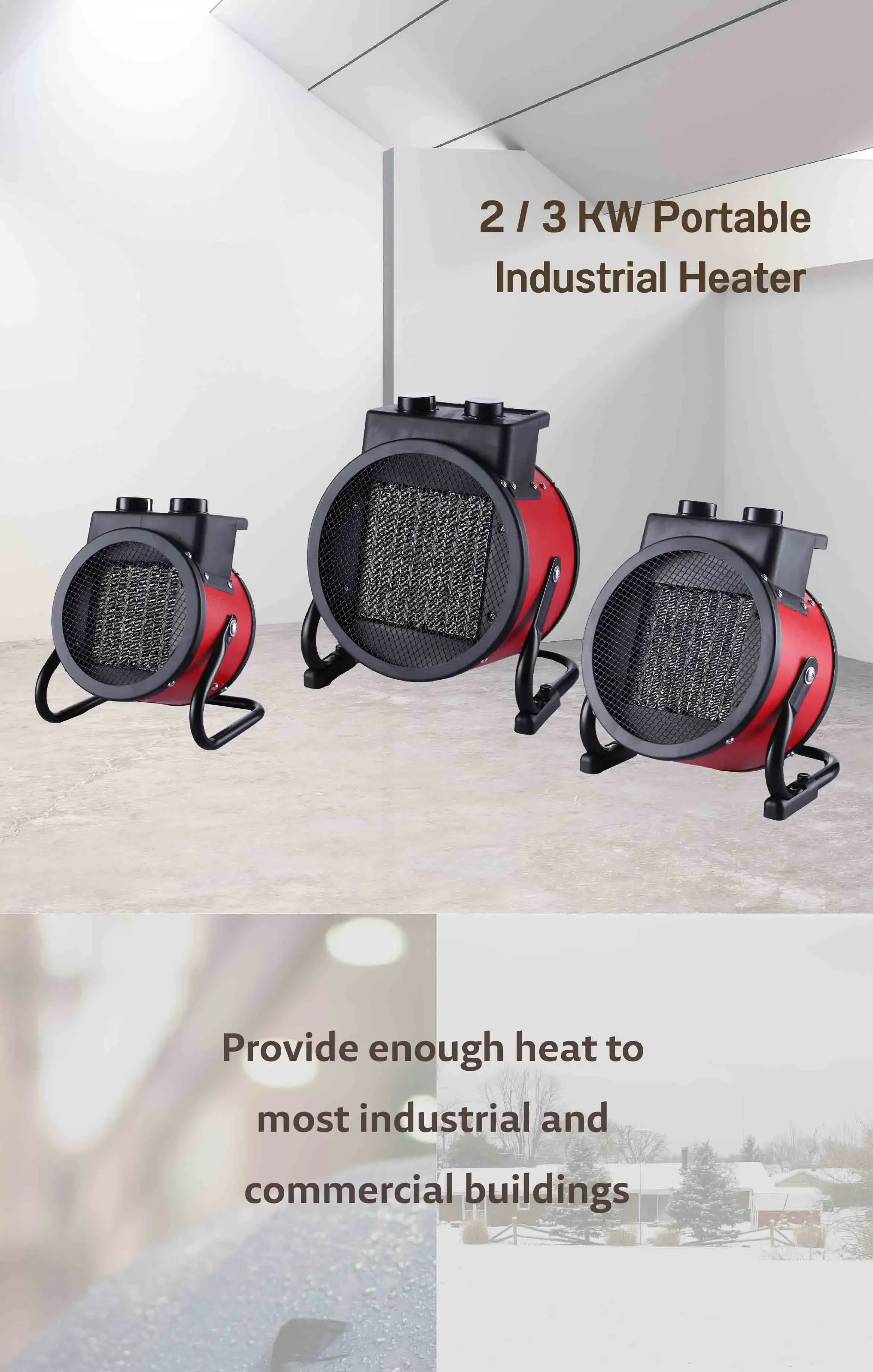 Electric Fan, Portable, 2000W - detail 8