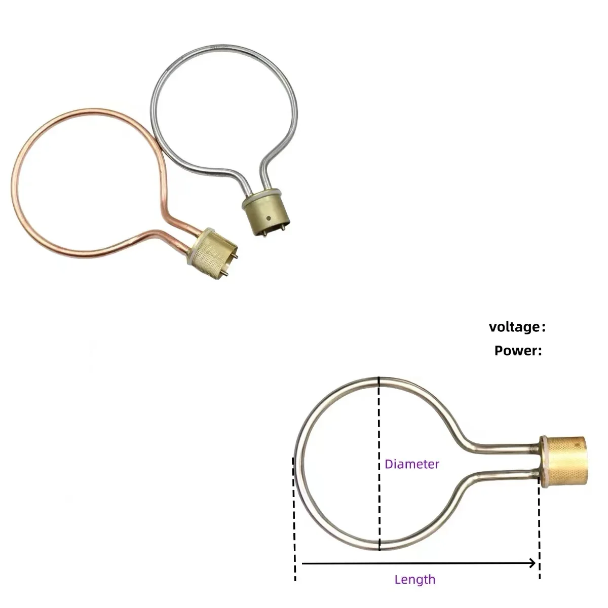 Steel Immersion Tubular Heater, 220V, 380V, Stainless, 8Kw - detail 20