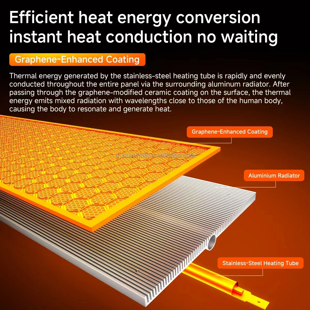 Power Freestanding Graphene Heater, 1500W, IP44, Waterproof - detail 20