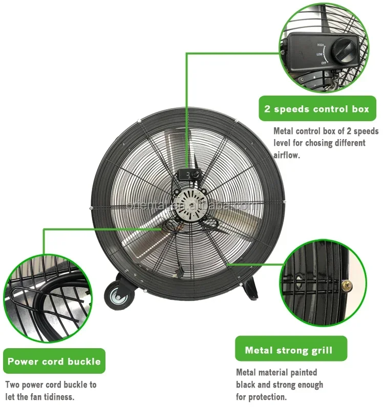 Powerful Construction Cooling Fan, 110~127, Electric - detail 22
