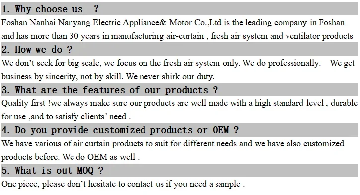 Room Air Curtain, Centrifugal, 220 - 240V, 750W - detail 26