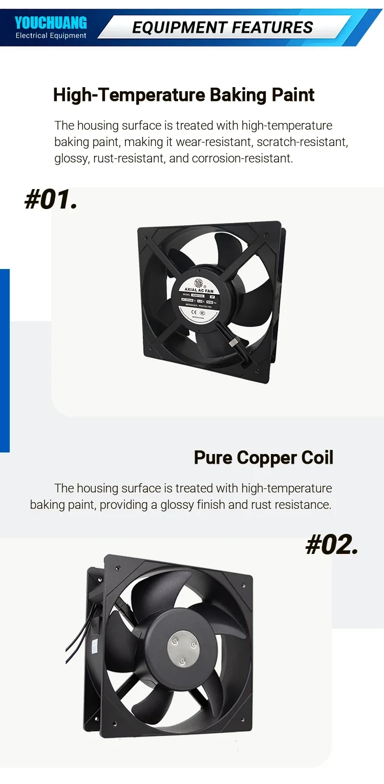 Ac20572 Axial Cooling Fan, AC200V, Aluminum, Explosion-Proof - detail 8