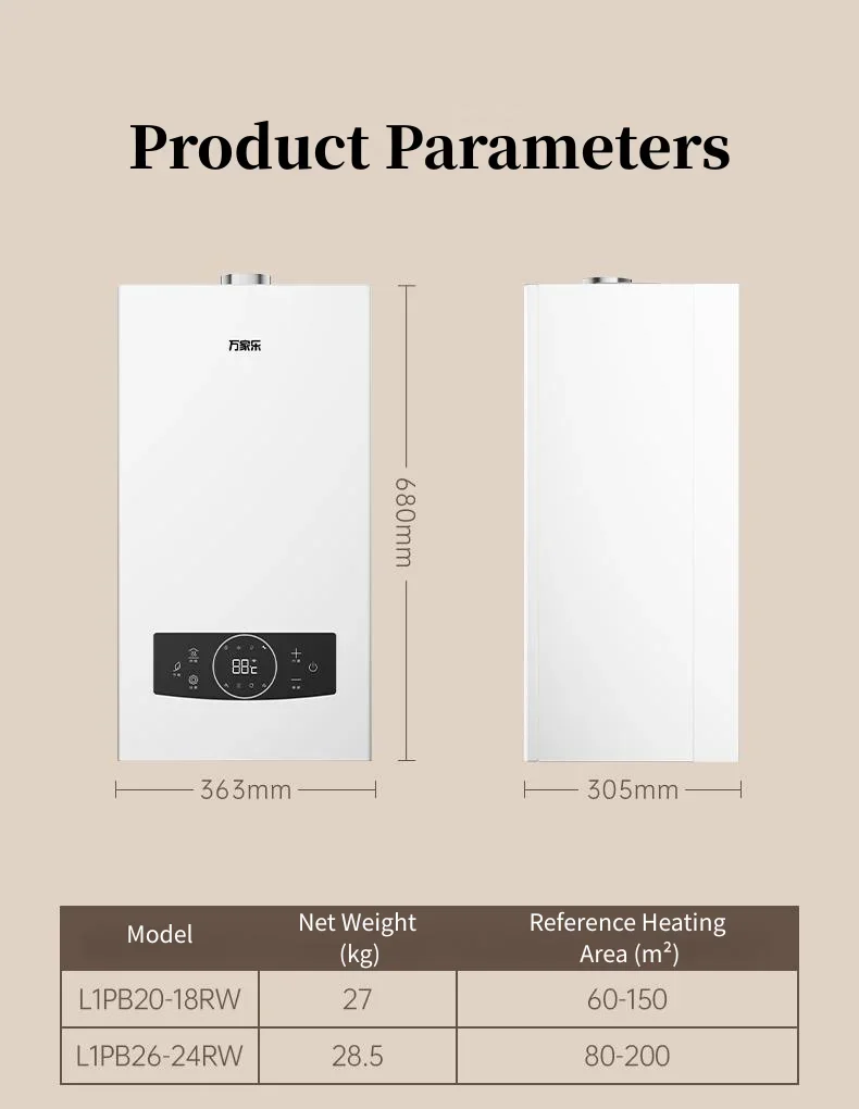 Natural Gas Wall-mounted Boiler, 6-10L, Metal - detail 46