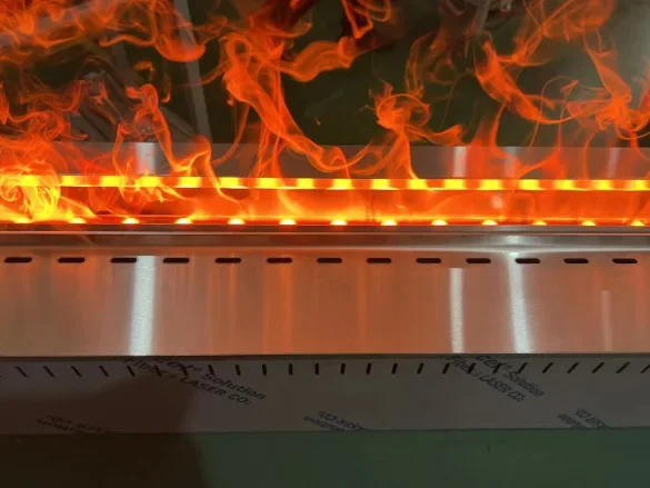 Electric Fireplace, 3D, 1000W, Metal - detail 30