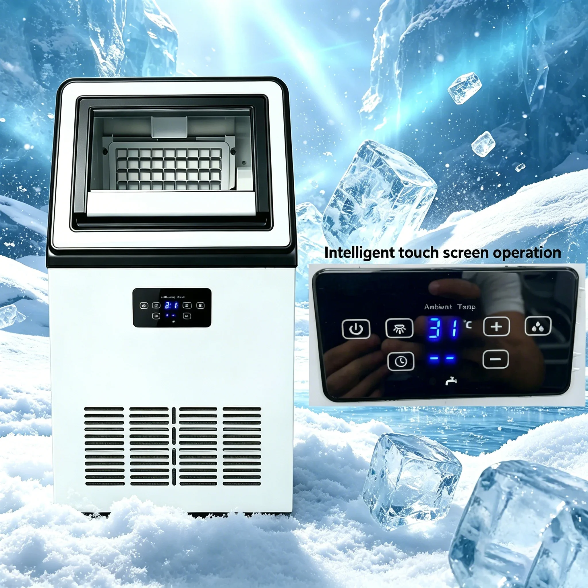 Block Snow Ice Tube, 45KG, Stainless, Steel, 110 - detail 16