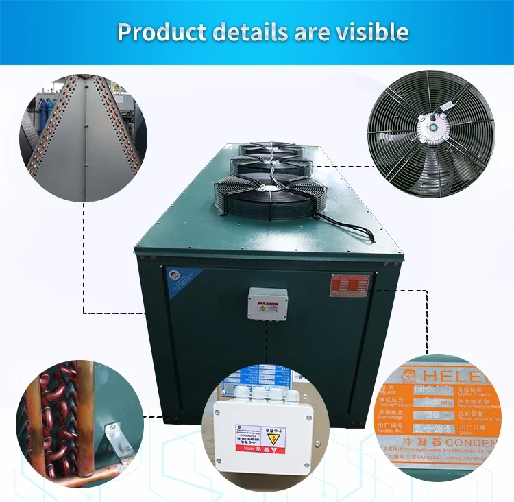 Quality V-type Dry Cooler, 220v, 2*240-4*450w - detail 6