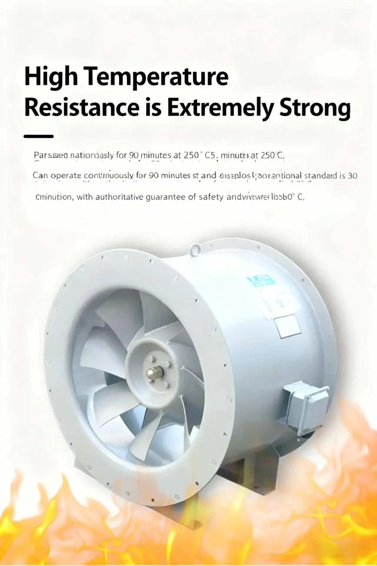Fire-proof Smoke Exhaust Fan, HTF-II, Axial - detail 6