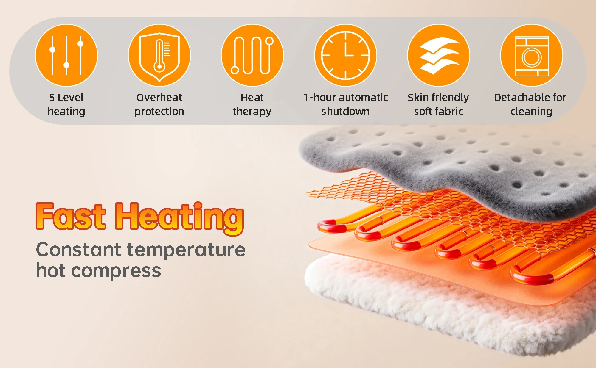 Electric Smart Feet Heater, PL-8803, 220V - detail 10