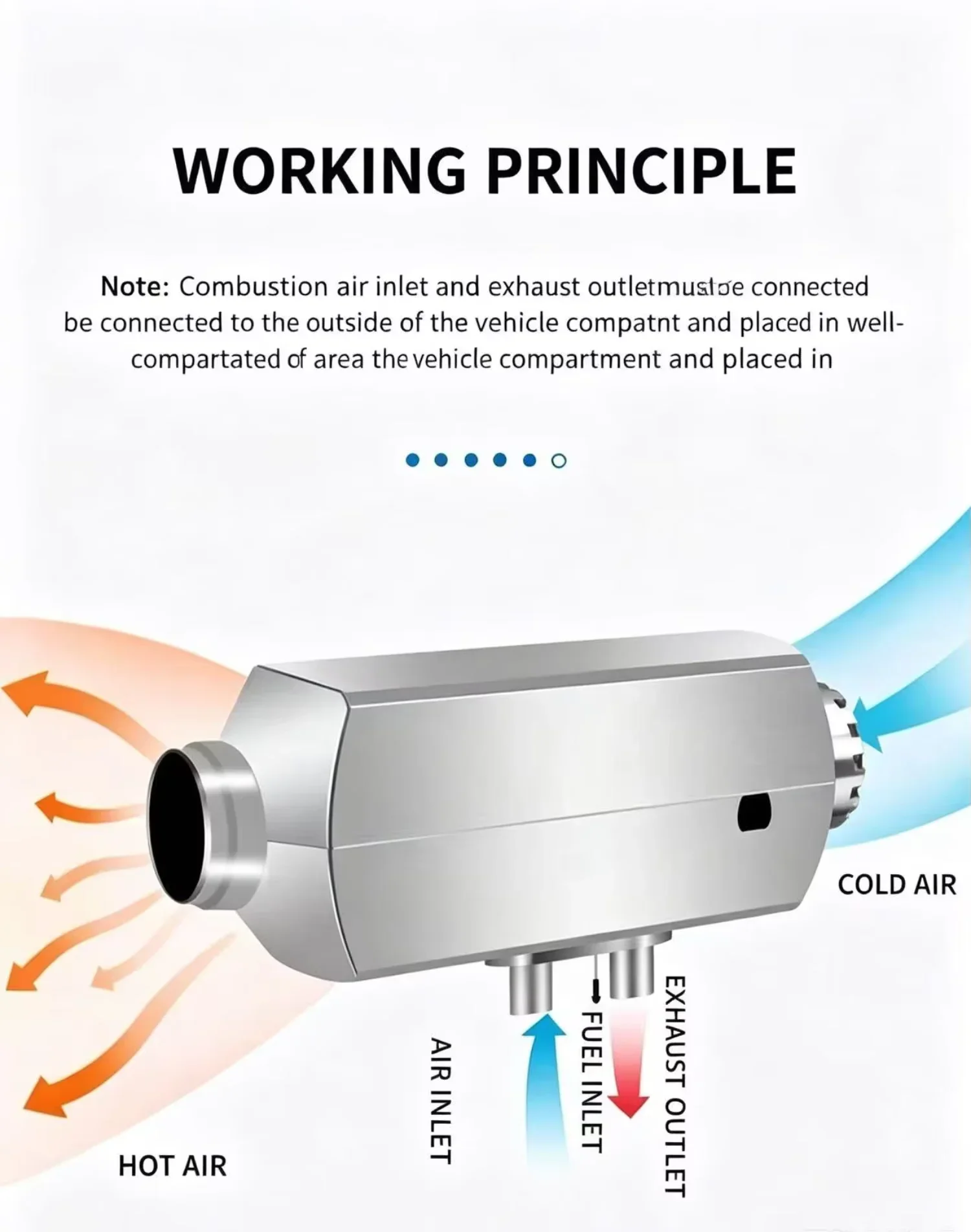 Aluminum Shell Diesel Heater, 5KW, 12V, ltcv-5KW - detail 12