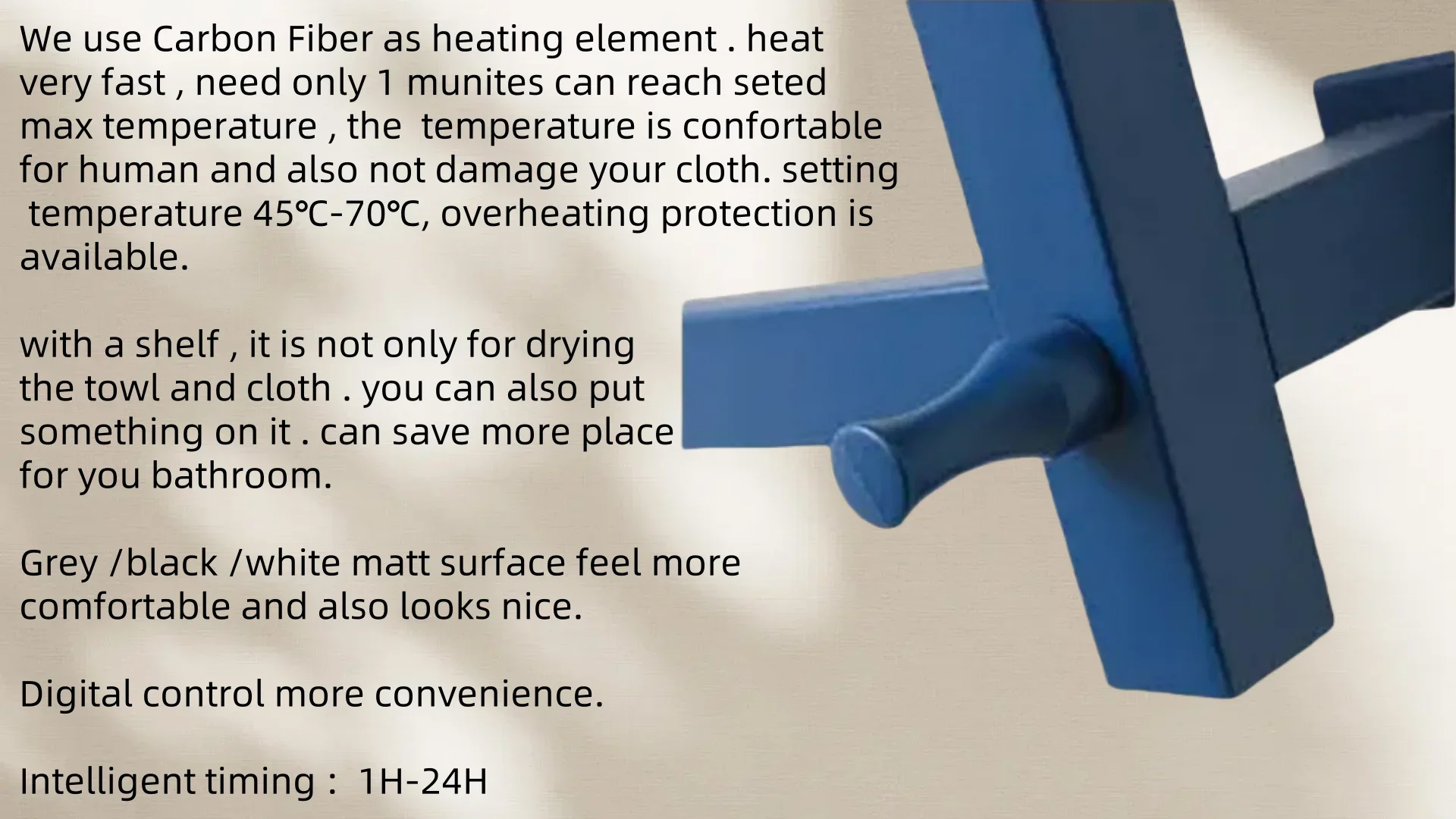 Stainless Steel Oil-filled Radiator, HVAC, 240W - detail 4