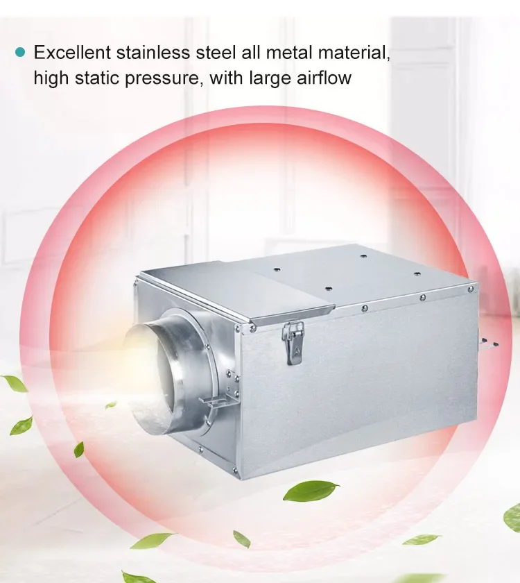 Inline Duct Exhaust Fan, HEPA, 220 V, Corded Electric - detail 12