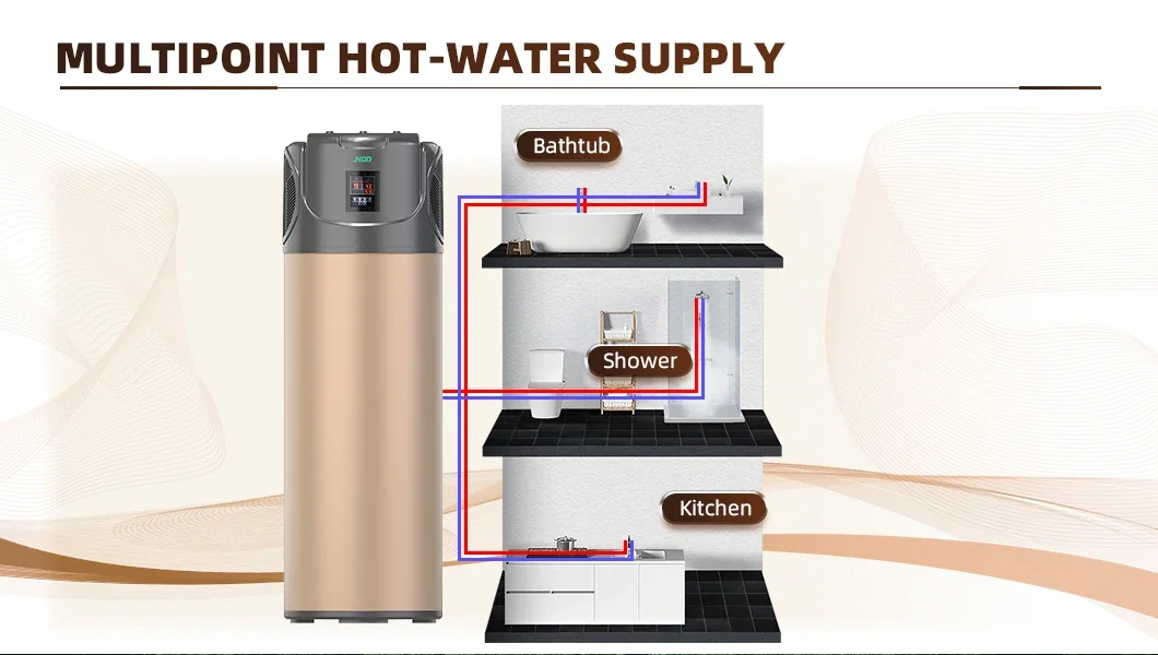 Air to Water Heat Pump, 250L, R134A - detail 16