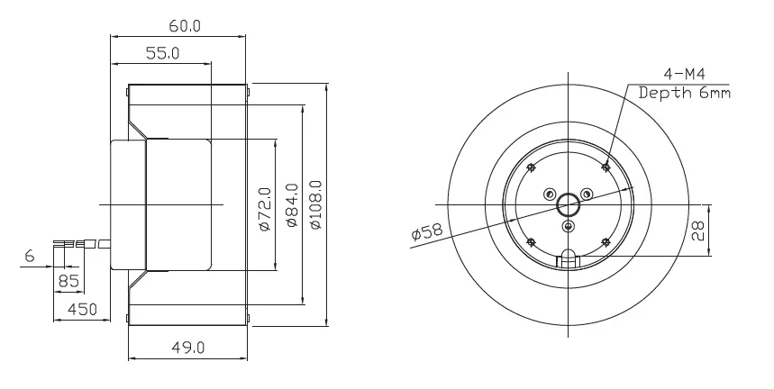 Centrifugal Blower, BLDC, 108mm, Steel - detail 6