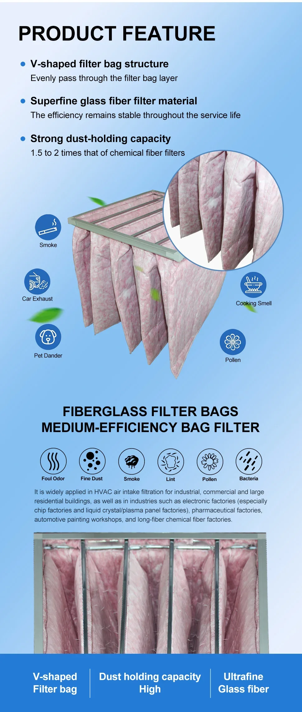 Dust Collector Dust Extractor, 99.97%, Aluminum - detail 8