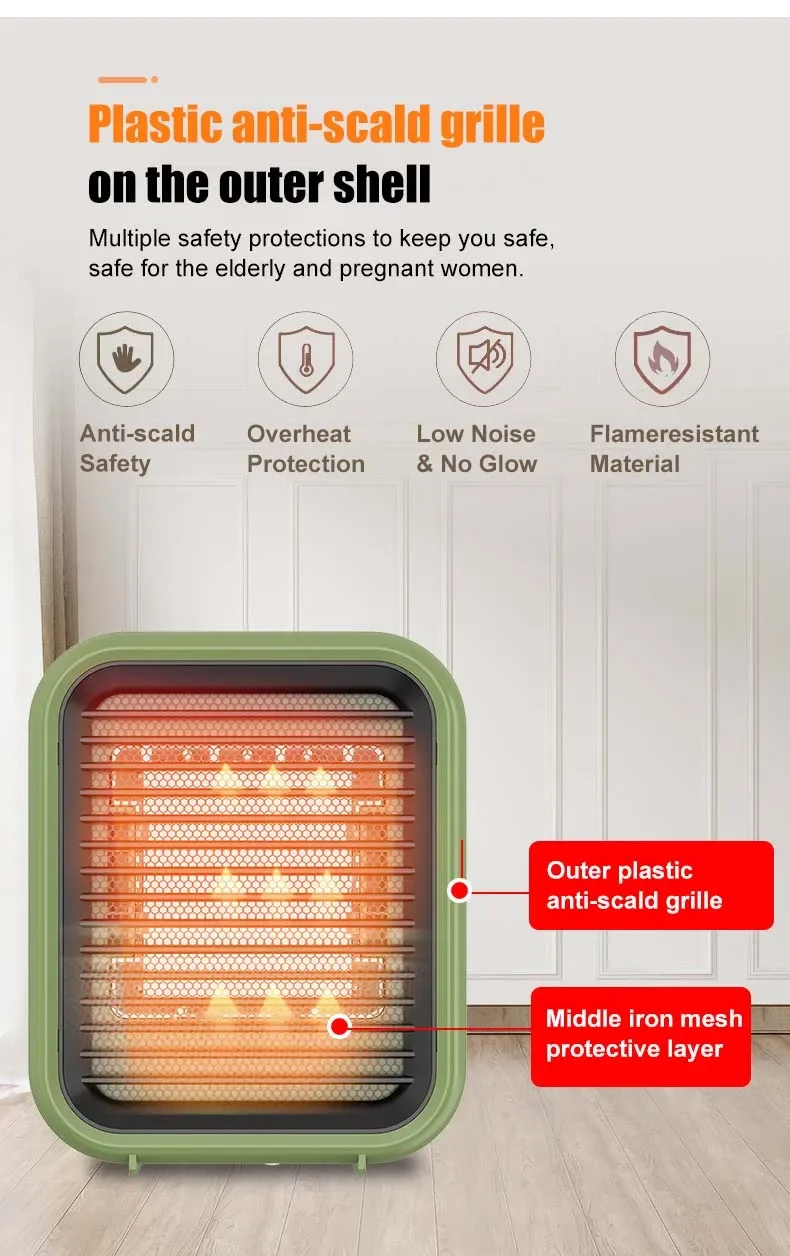 Fast Heating Desktop Fan, AFY, PTC, 800W - detail 30