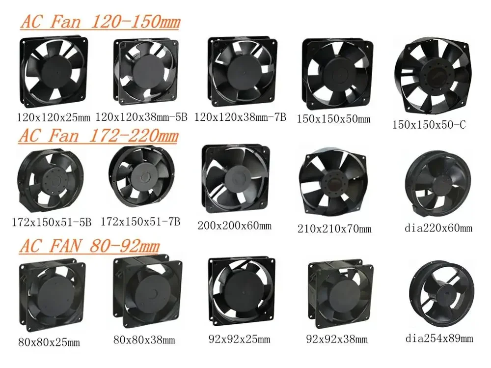 Fan, 110V, 220V, 120x120x38mm - detail 10