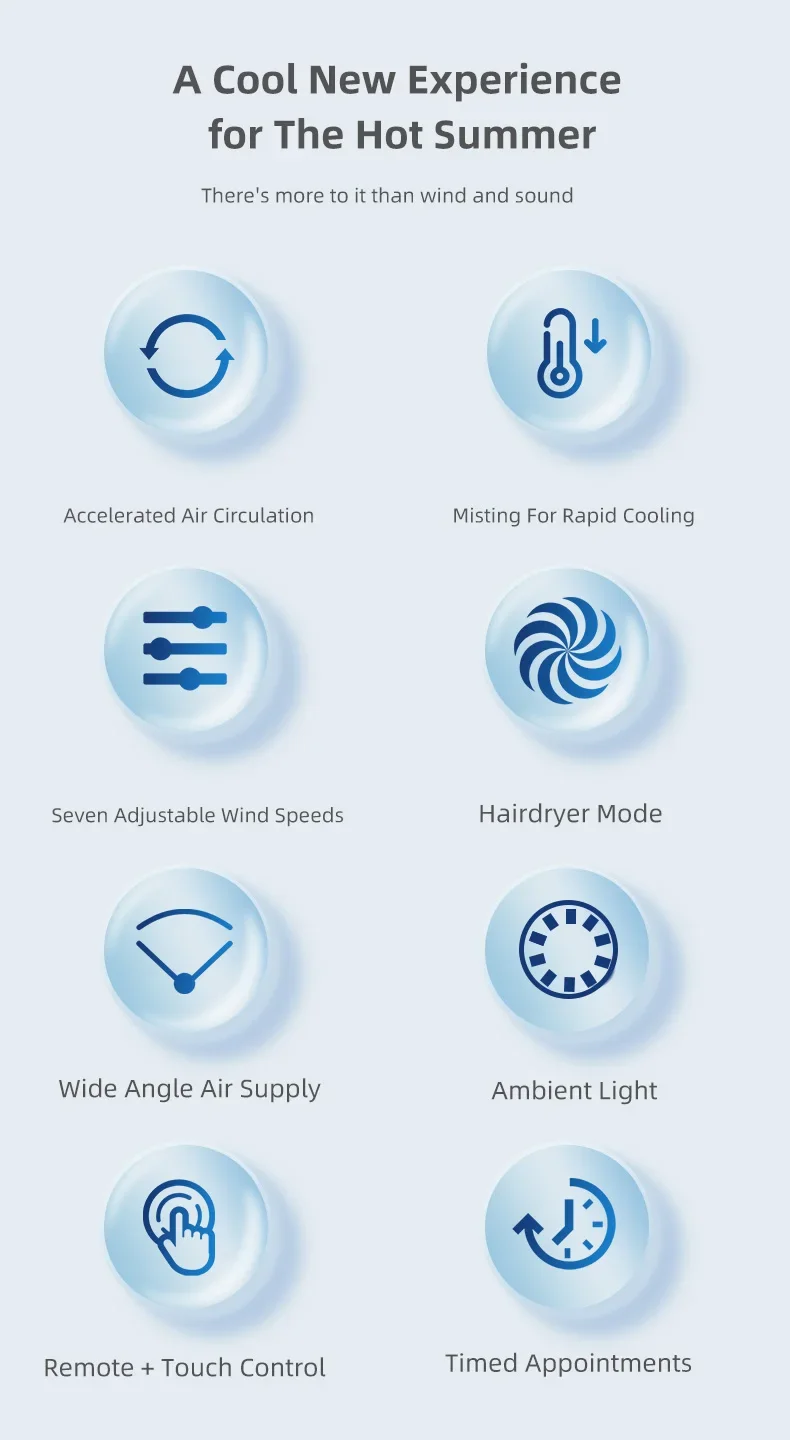 Movable Air Cooler, Portable, 220V, 80W(0.11hp) - detail 8
