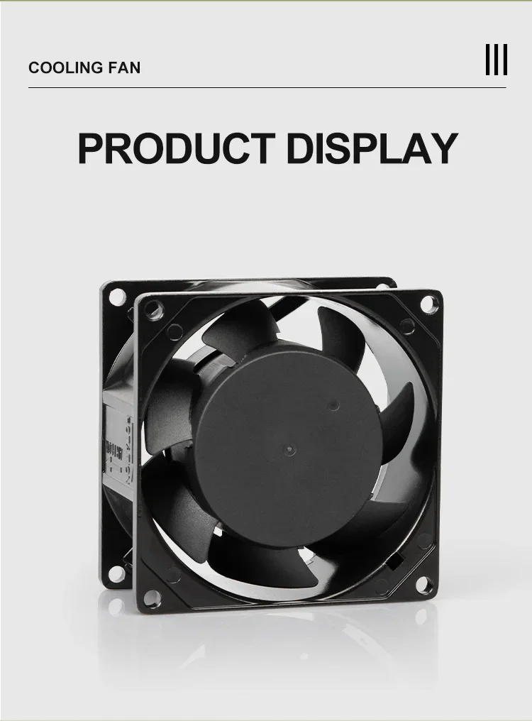 AC8038 80mm AC Axial Cooling Fan, 110-240V, 2400-2800rpm, PBT - detail 14