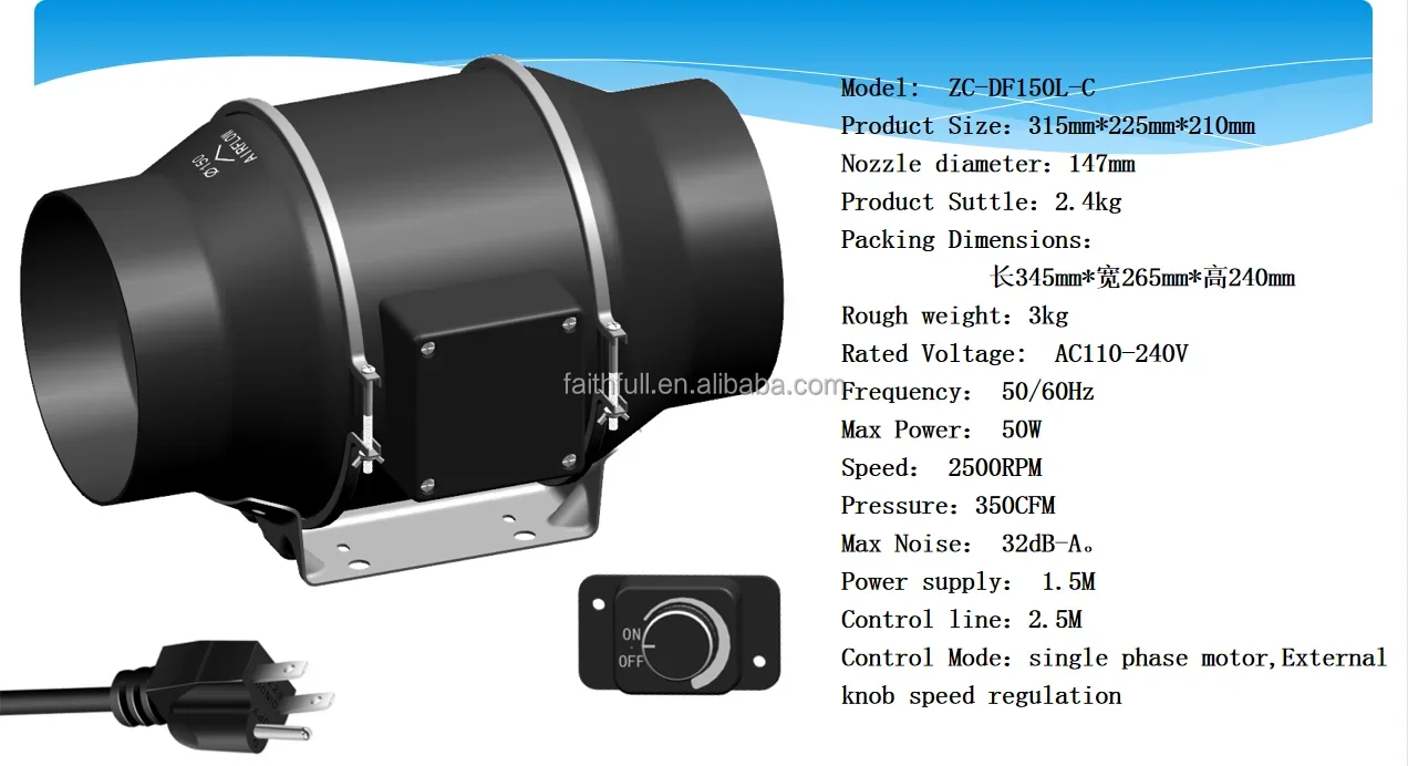 Duct Fan, 402, CFM - detail 6