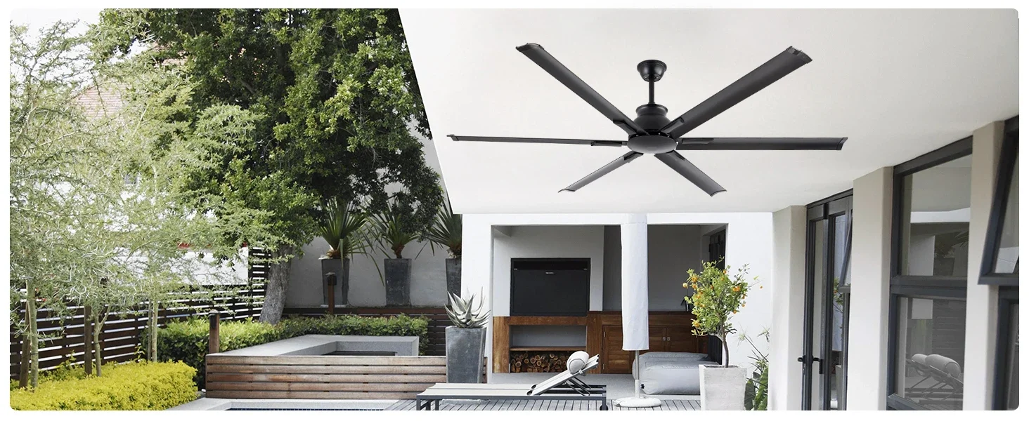 Large Industrial Fan, Aluminum, Ceiling - detail 22