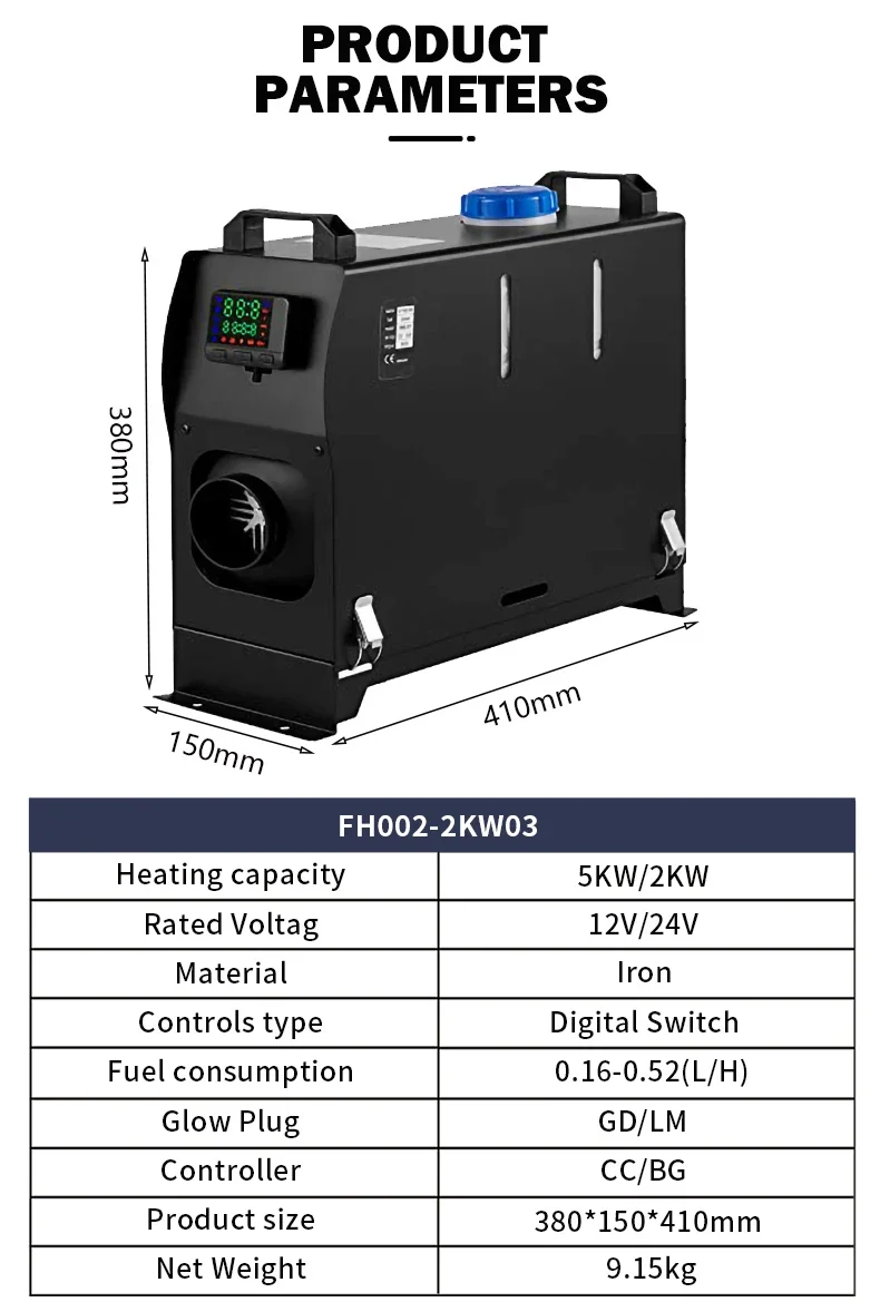 Diesel Heater, 2KW, 5KW, 8KW, 12V - detail 6