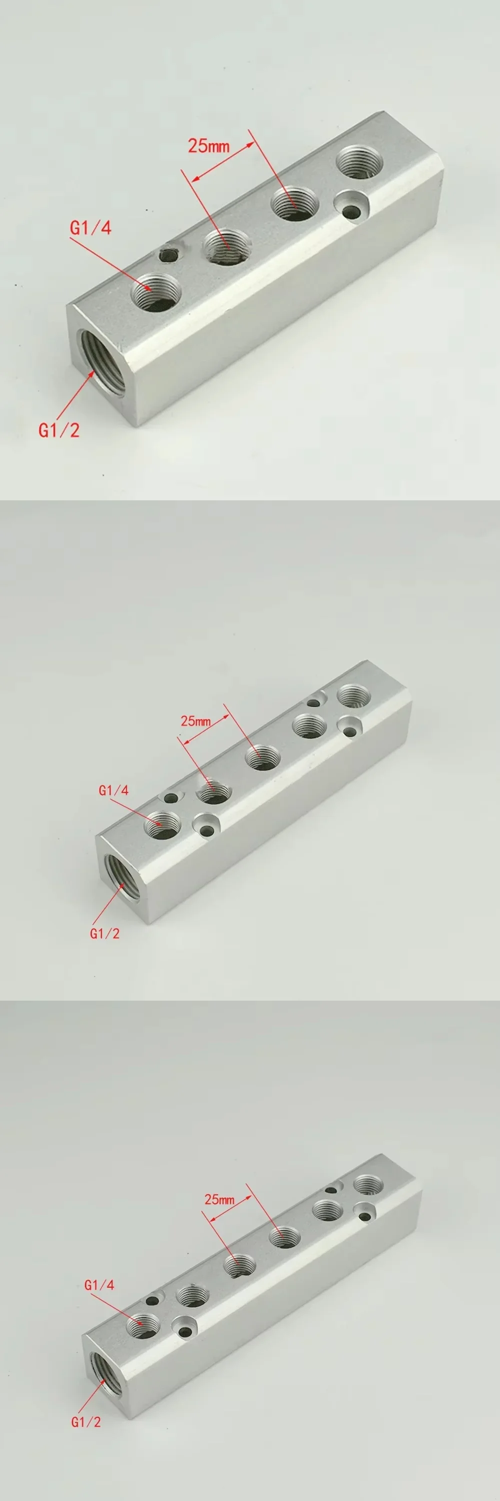 Quick Plug Connector, BSP, 30x30mm, G1/2, Aluminum - detail 6