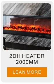Electric Fireplace, LED, Steel - detail 32