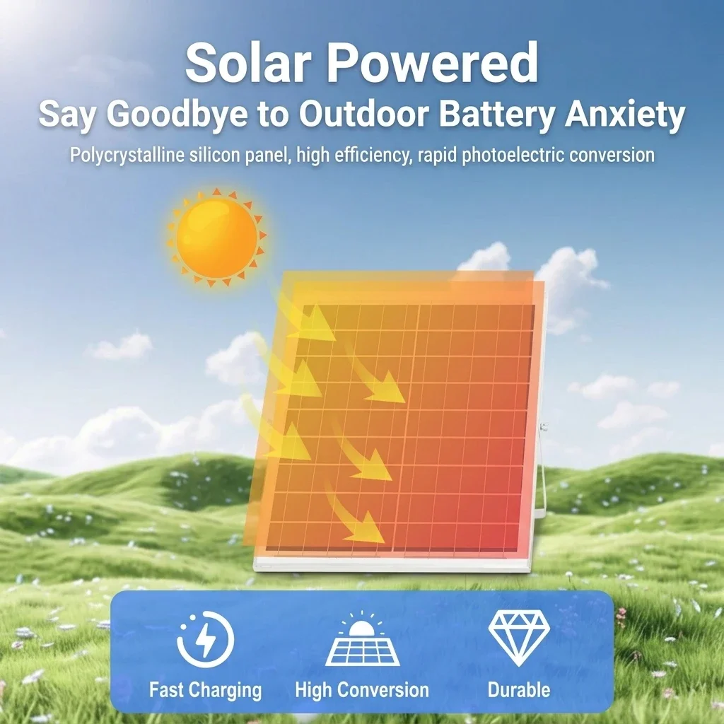 Oscillating Stand Fan, Solar, Solar Panel +DC, 25 W(0.03hp) - detail 22