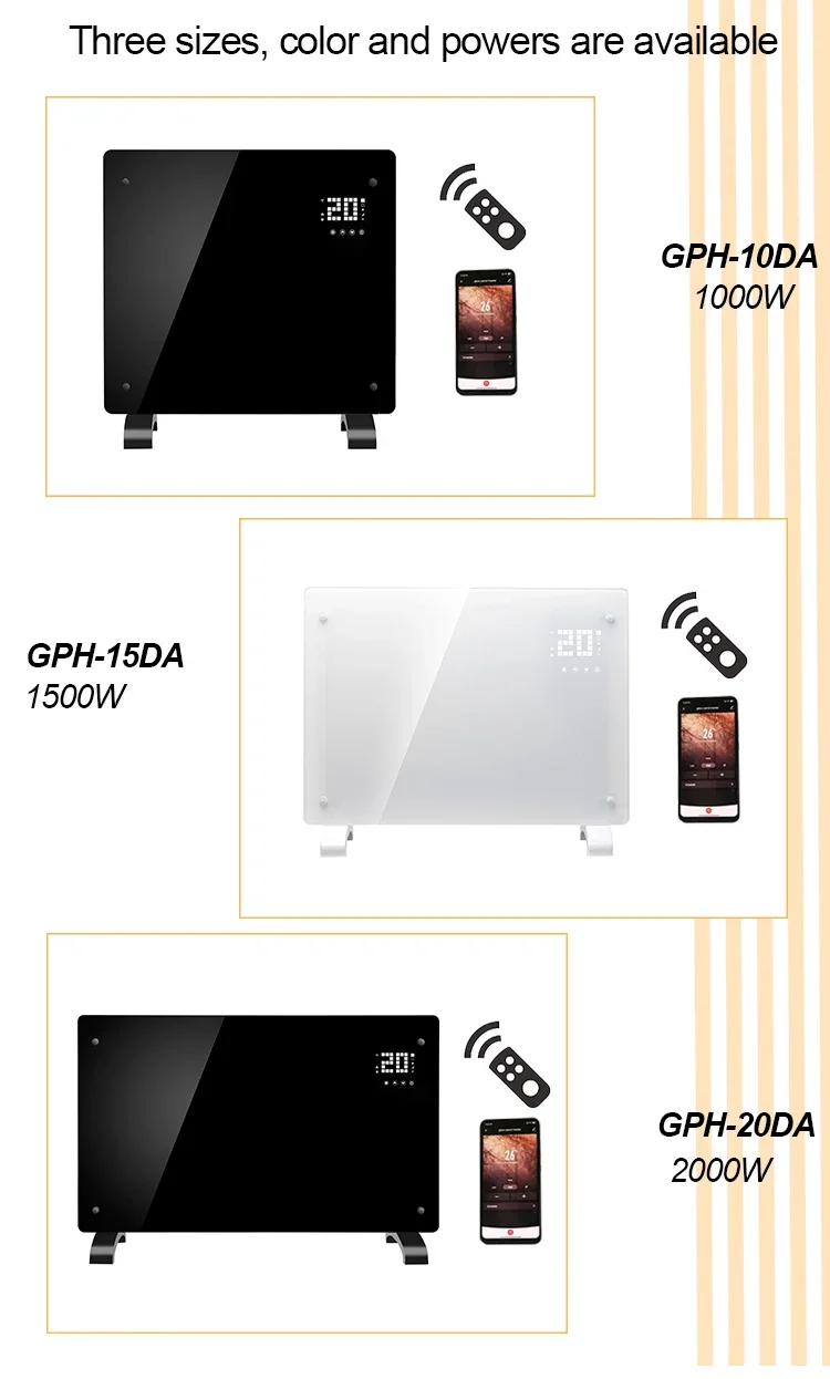 Electric Convection Heater, 2000W, Wall, WIFI - detail 4