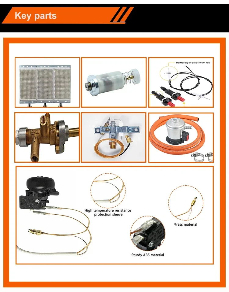 Room Gas Heater, Electric, CB CE - detail 20