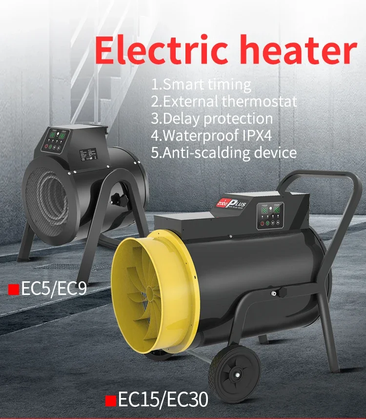 Efficiency Aquecedor Industrial Fan, 380V15KW, Portable - detail 6