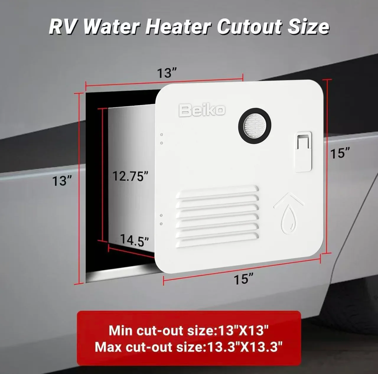 Water Heater, 12V, 10L, LPG, 2.9GPM - detail 6