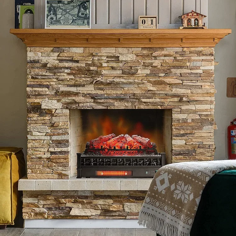 Electric Fireplace, LED, 1500 W, Metal - detail 20